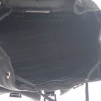 Prada Mini Backpack 1 Bh029 Shoulder Bag 2-Way Linylon Saffiano Black Silver — view 7
