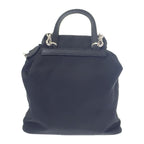 Prada Mini Backpack 1 Bh029 Shoulder Bag 2-Way Linylon Saffiano Black Silver — view 2