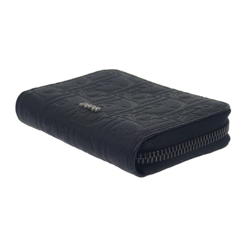 Christian Dior Gravity Zip 2 Flg h00 N Coin Case Calf Black Silver — view 3