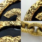 Chanel Necklace Coco Lava Magma Long Gold GP 93 A Black — view 7