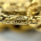 Chanel Necklace Coco Lava Magma Long Gold GP 93 A Black — view 5