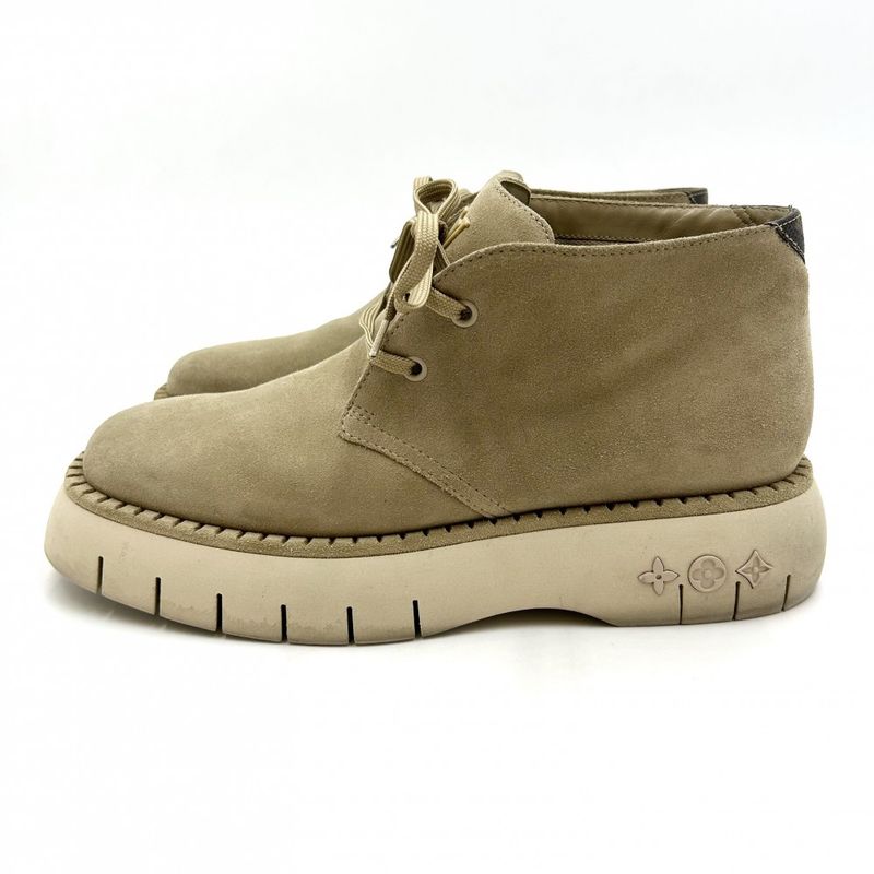 Louis Vuitton Boots Square Line Ankle Monogram Short Shoes 6 — view 3