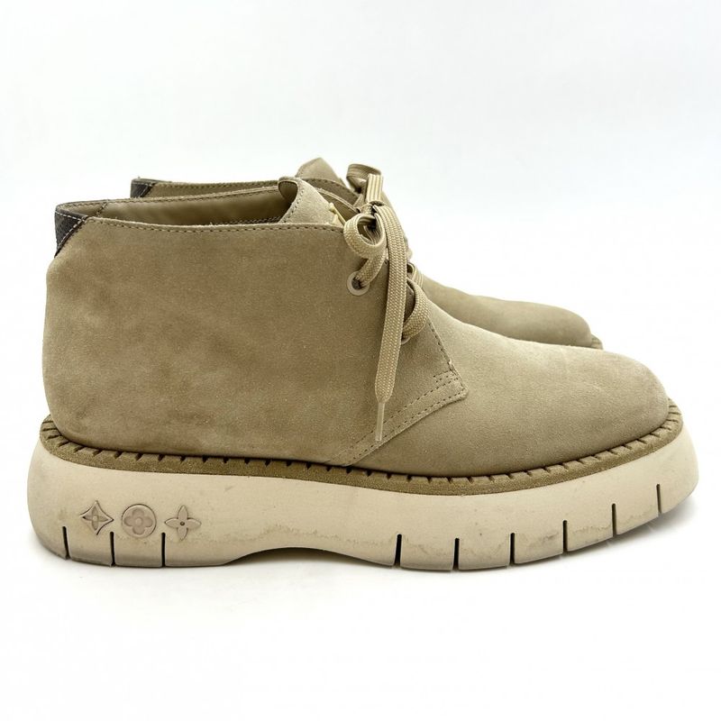 Louis Vuitton Boots Square Line Ankle Monogram Short Shoes 6 — view 4