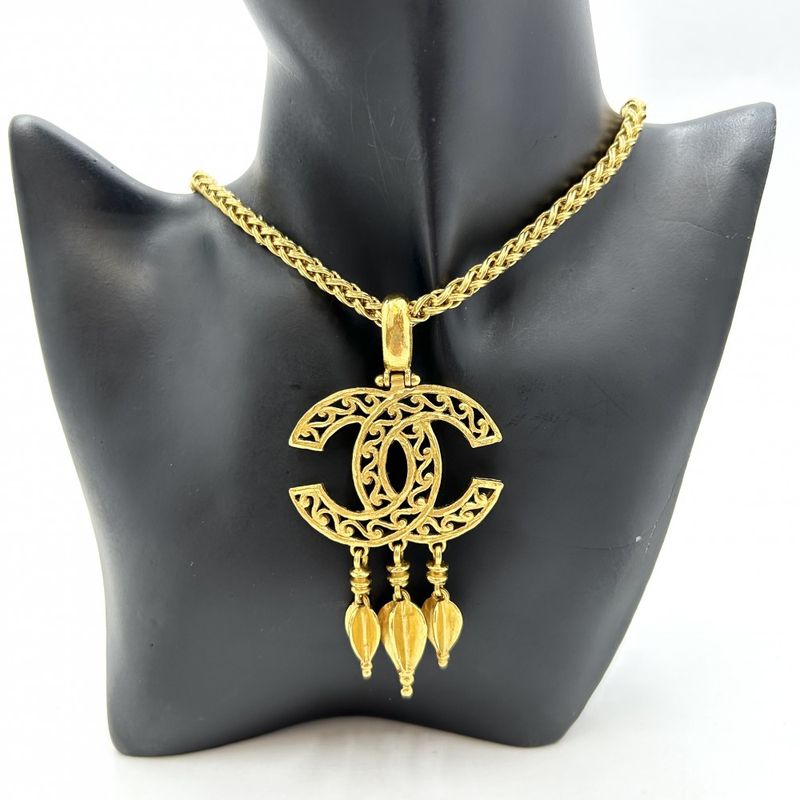Chanel Necklace Coco Mark Long Swing Accessory Vintage — view 5