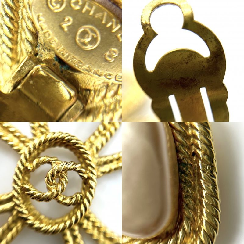 Chanel Coco Mark Accessories Clover Vintage Gold GP — view 7
