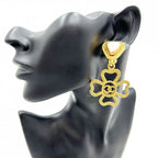Chanel Coco Mark Accessories Clover Vintage Gold GP — view 4