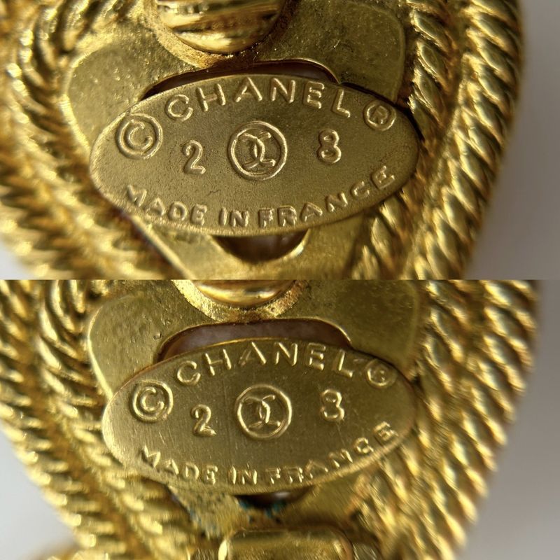Chanel Coco Mark Accessories Clover Vintage Gold GP — view 5