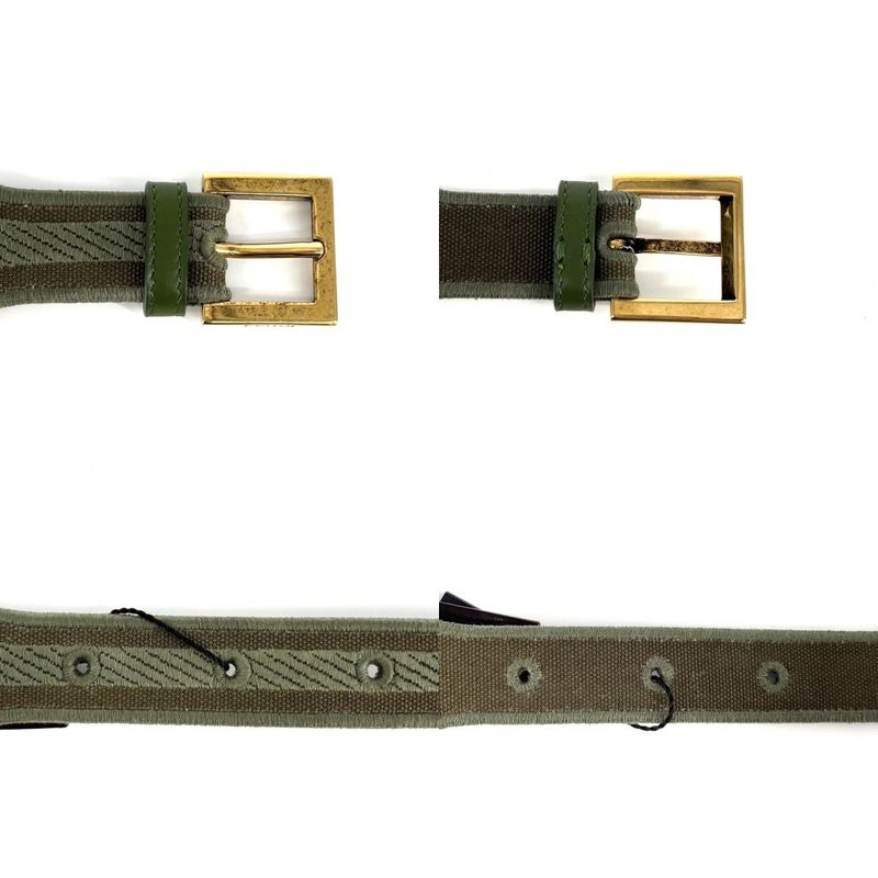 Fendi Belt FF Logo Fashion Item Thick Small 85 34 Size Canvas — view 4