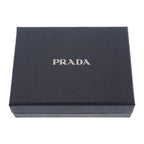 Prada Saffiano Triangle 1 Mc110 qhh f0 ozx Card Case Light Blue Silver — view 8