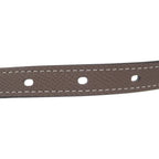 Hermes Pop H 15 Belt Vaux Epson Etoupe Brown Pink Gold Hardware — view 5