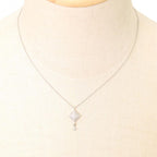 Hermes Necklace Medallion Pendant Jewelry With Adjuster 18K Gold 750 WG