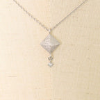 Hermes Necklace Medallion Pendant Jewelry With Adjuster 18K Gold 750 WG