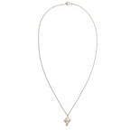 Hermes Necklace Medallion Pendant Jewelry With Adjuster 18K Gold 750 WG