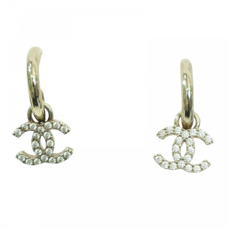 Chanel Hoop Coco Mark Accessories Swing Rhinestone — view 3