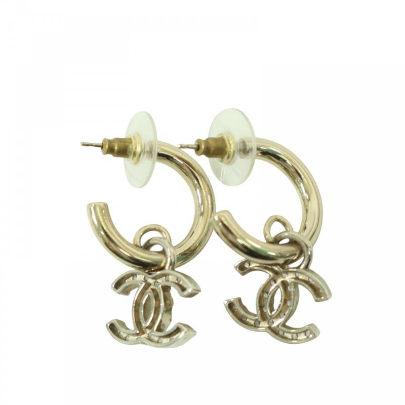 Chanel Hoop Coco Mark Accessories Swing Rhinestone — view 5