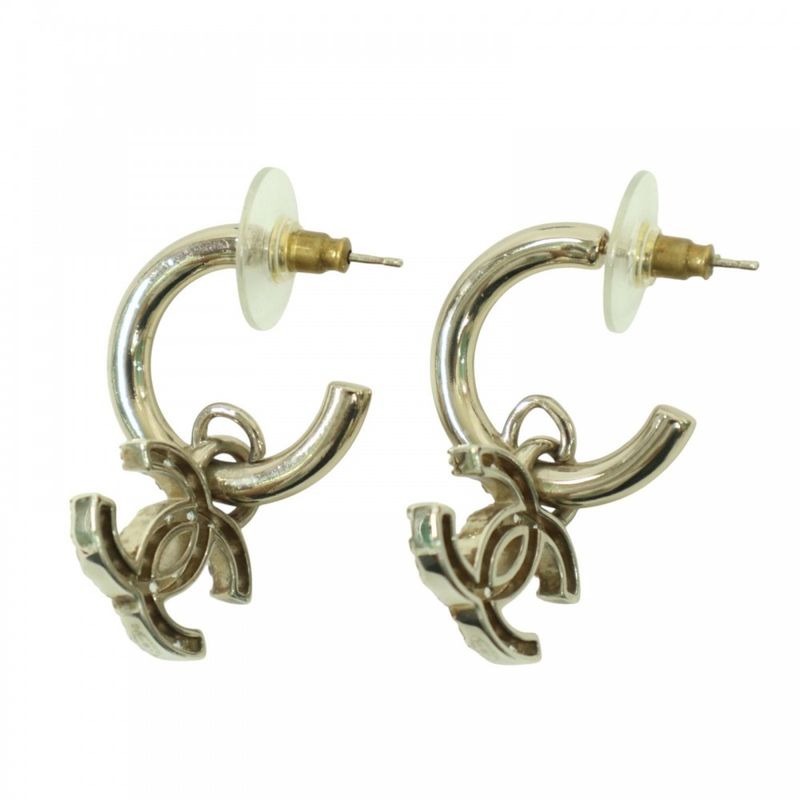 Chanel Hoop Coco Mark Accessories Swing Rhinestone — view 4