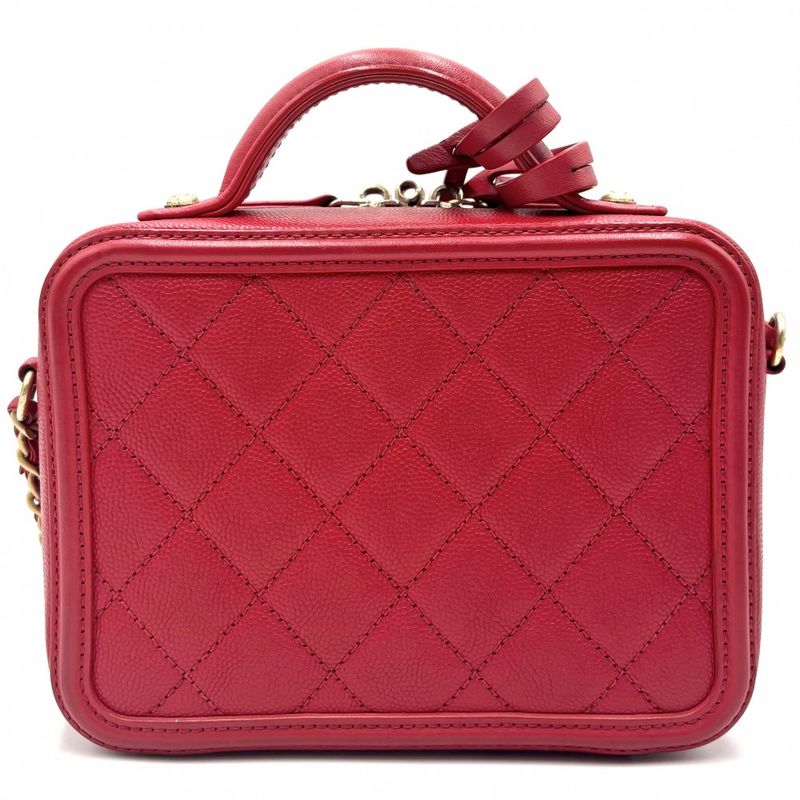 Chanel Shoulder Bag Women Quilted CC Filigree Vanity Mini Pochette — view 3