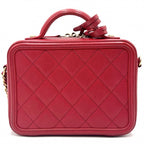 Chanel Shoulder Bag Women Quilted CC Filigree Vanity Mini Pochette — view 3