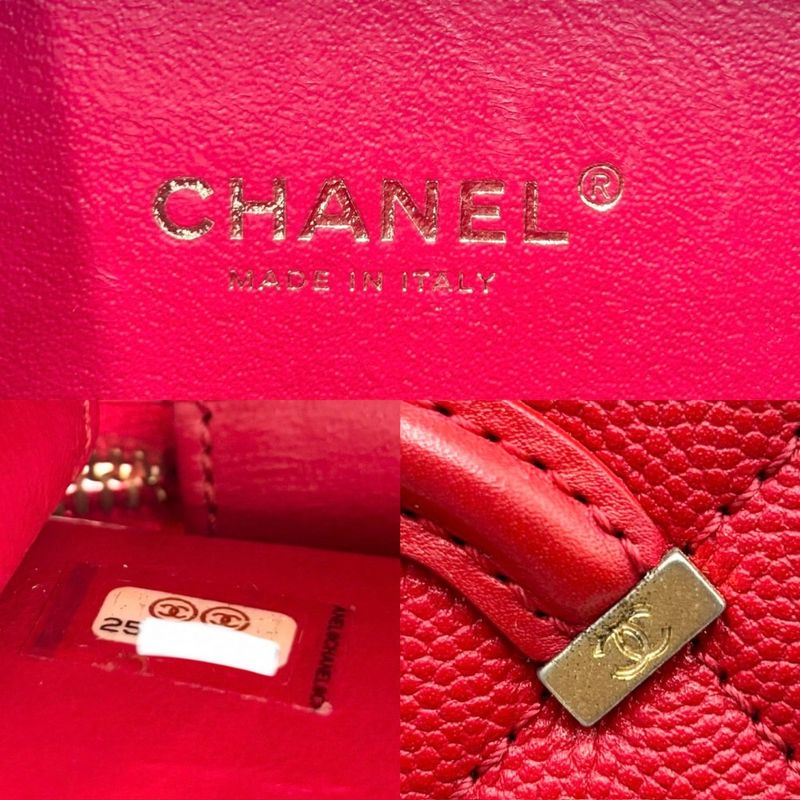 Chanel Shoulder Bag Women Quilted CC Filigree Vanity Mini Pochette — view 6