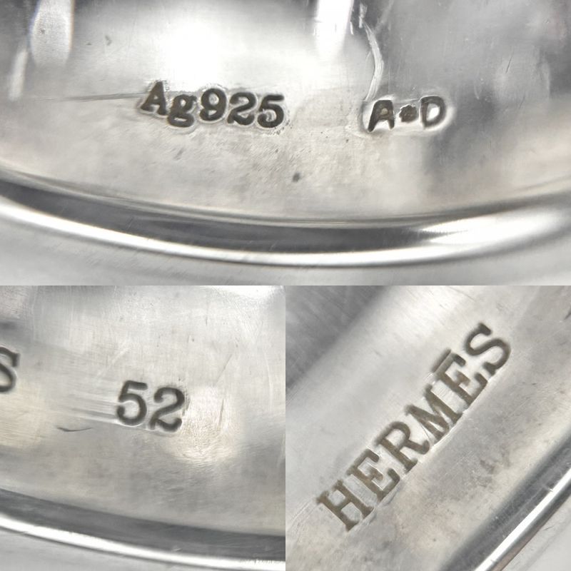 Hermes Rings Eclipse Ribbon Ring Accessories Jewelry Small 52 Size