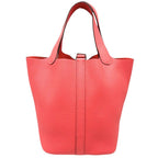 Hermes Handbag Picotin Lock PM Bag W Taurillon Redish Silver — view 3