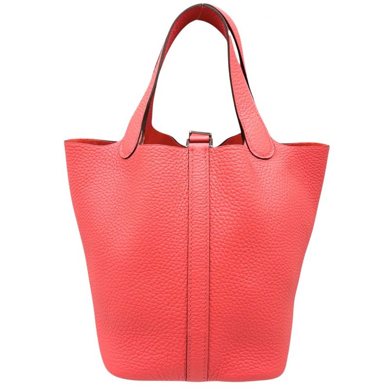 Hermes Handbag Picotin Lock PM Bag W Taurillon Redish Silver — view 3