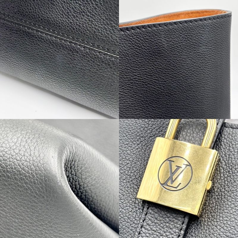 Louis Vuitton Tote Low Key Cabas MM Handbag Shoulder A4 Bag Black — view 7
