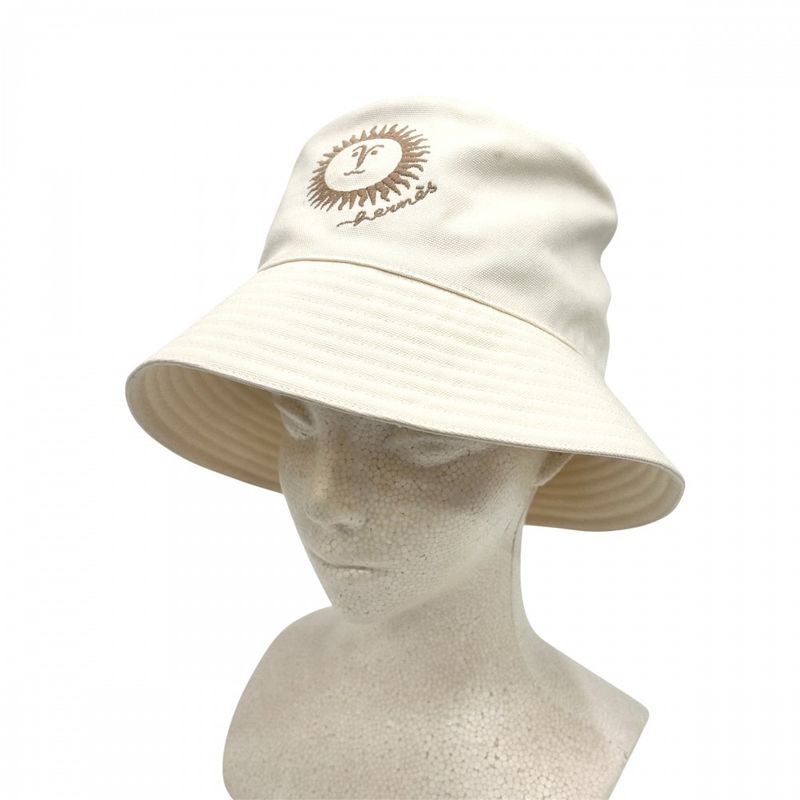 Hermes Hat Bucket Jean Sunshine Fashion Item Cotton — view 3