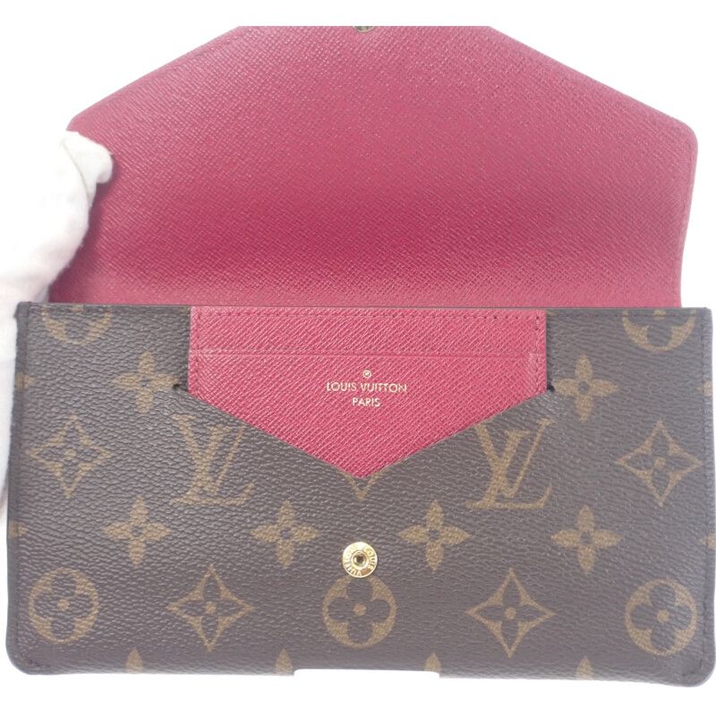 Louis Vuitton Portefeuille Jeanne Long Wallet Monogram Canvas Fuchsia — view 6