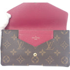 Louis Vuitton Portefeuille Jeanne Long Wallet Monogram Canvas Fuchsia — view 6