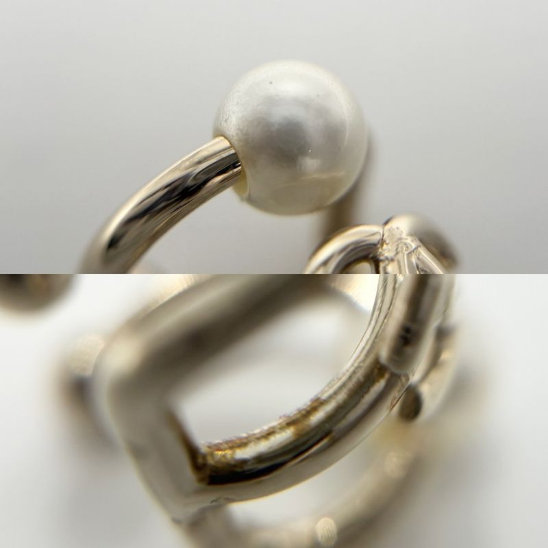 Chanel Earrings Ear Cuff Coco Mark Accessories GP Faux Pearl — view 7