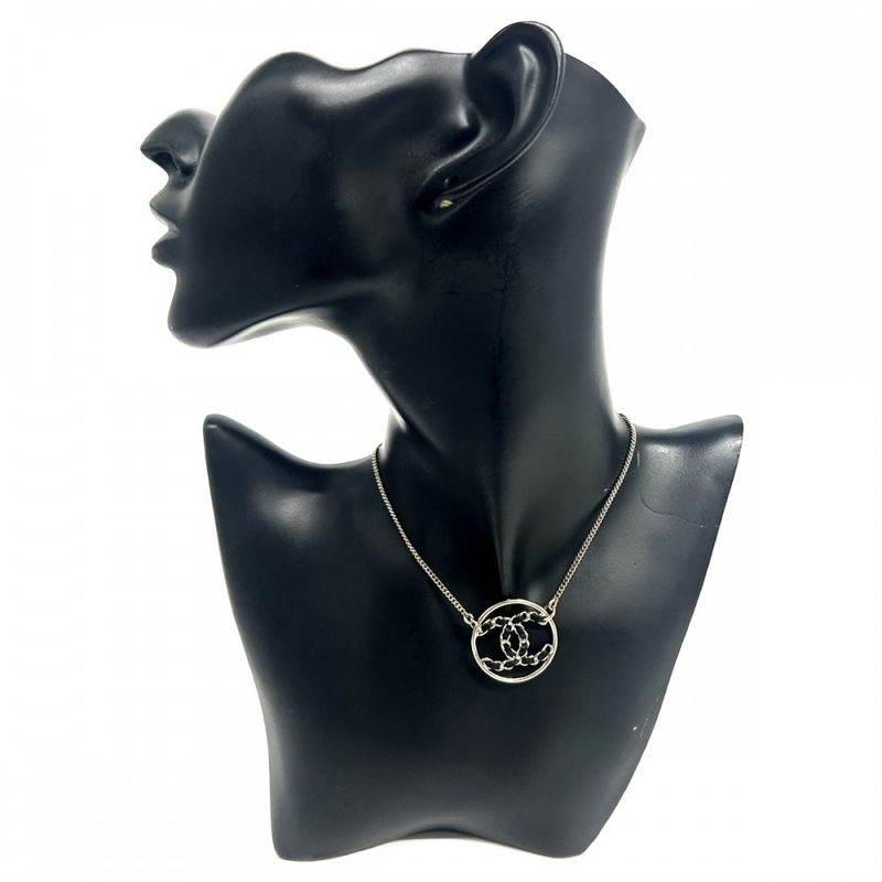 Chanel Necklace Coco Mark Chain Design Accessory Pendant GP