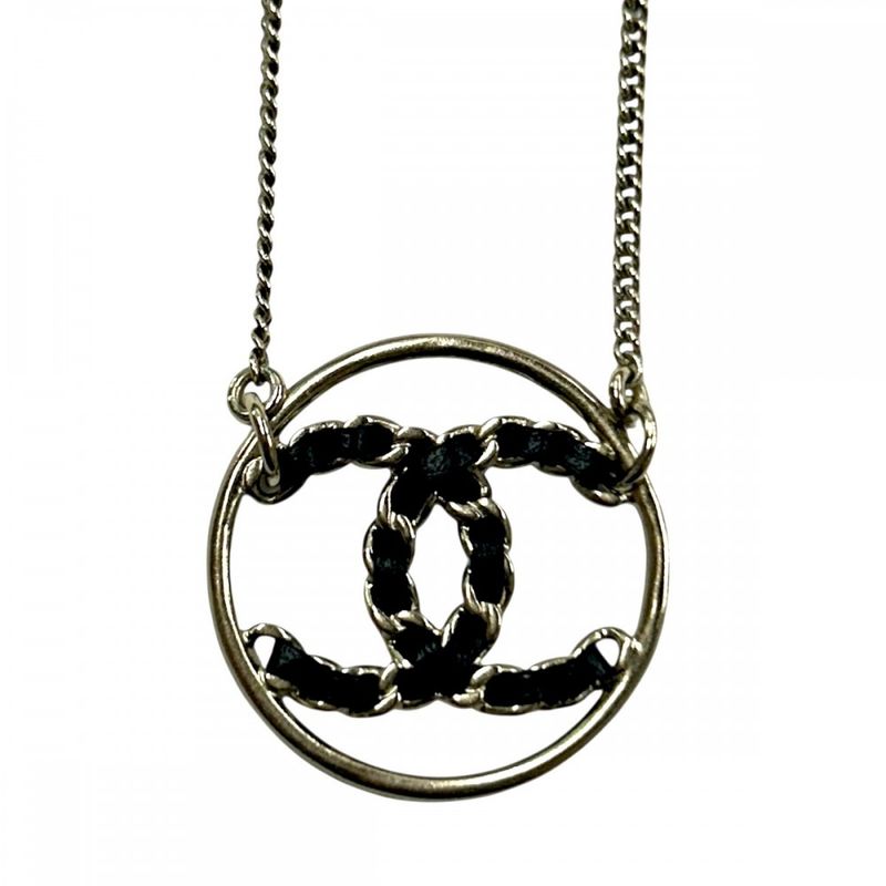 Chanel Necklace Coco Mark Chain Design Accessory Pendant GP