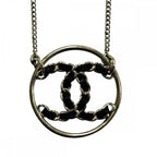 Chanel Necklace Coco Mark Chain Design Accessory Pendant GP