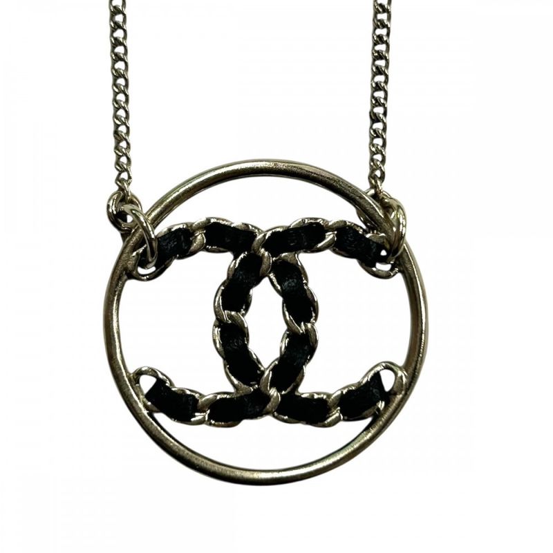 Chanel Necklace Coco Mark Chain Design Accessory Pendant GP
