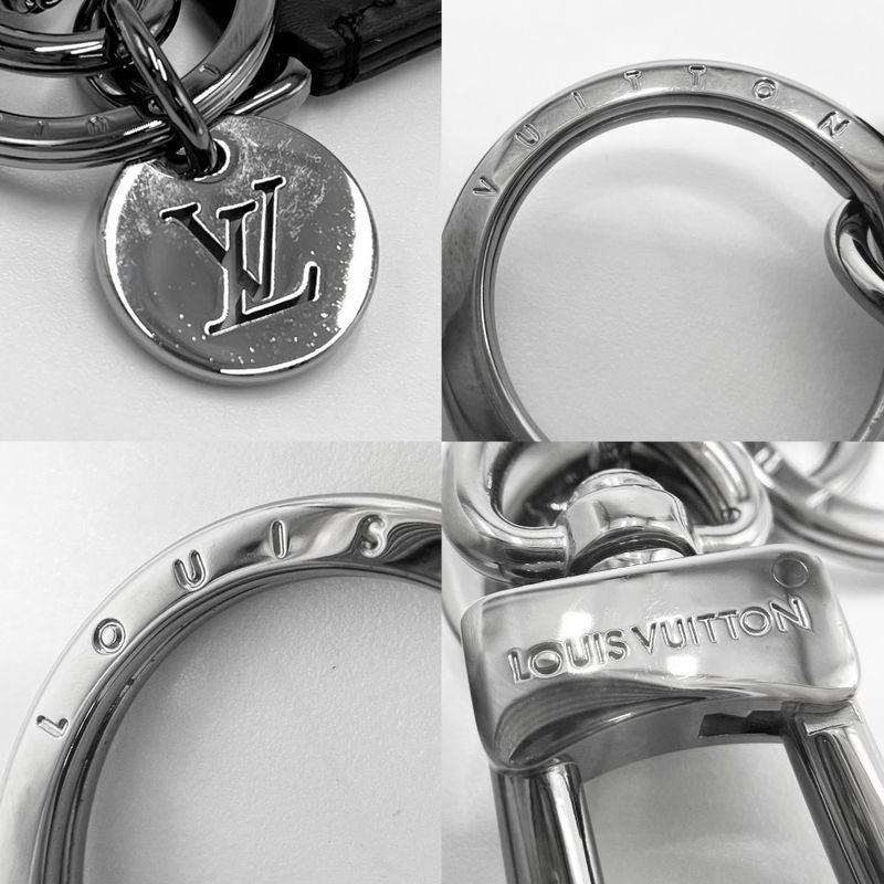 Louis Vuitton Key Holder Monogram Eclipse Porte Cles Dragonne Ring — view 5