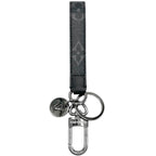 Louis Vuitton Key Holder Monogram Eclipse Porte Cles Dragonne Ring — view 3