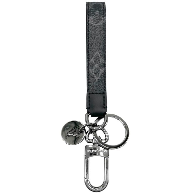 Louis Vuitton Key Holder Monogram Eclipse Porte Cles Dragonne Ring — view 3