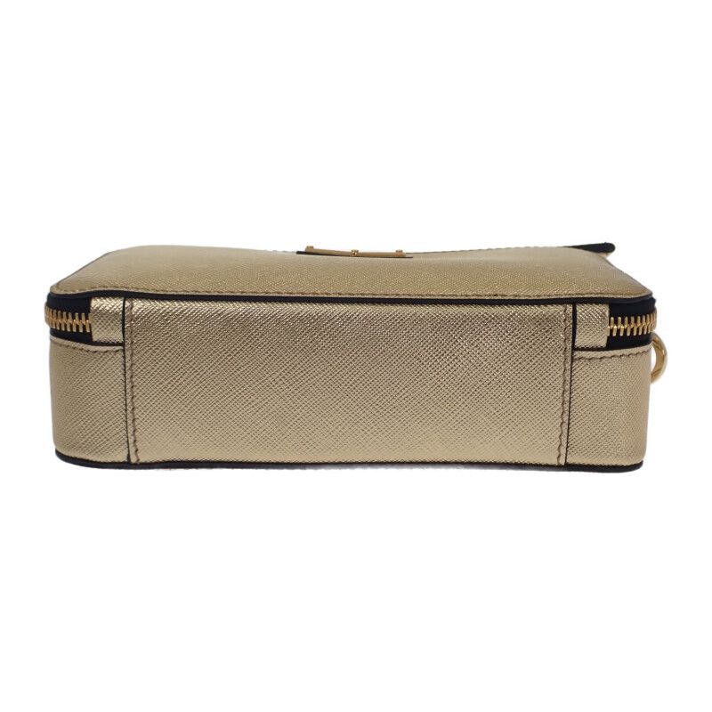 Prada Brick 2 Vh070 Shoulder Bag Leather Gold Hardware Men — view 6