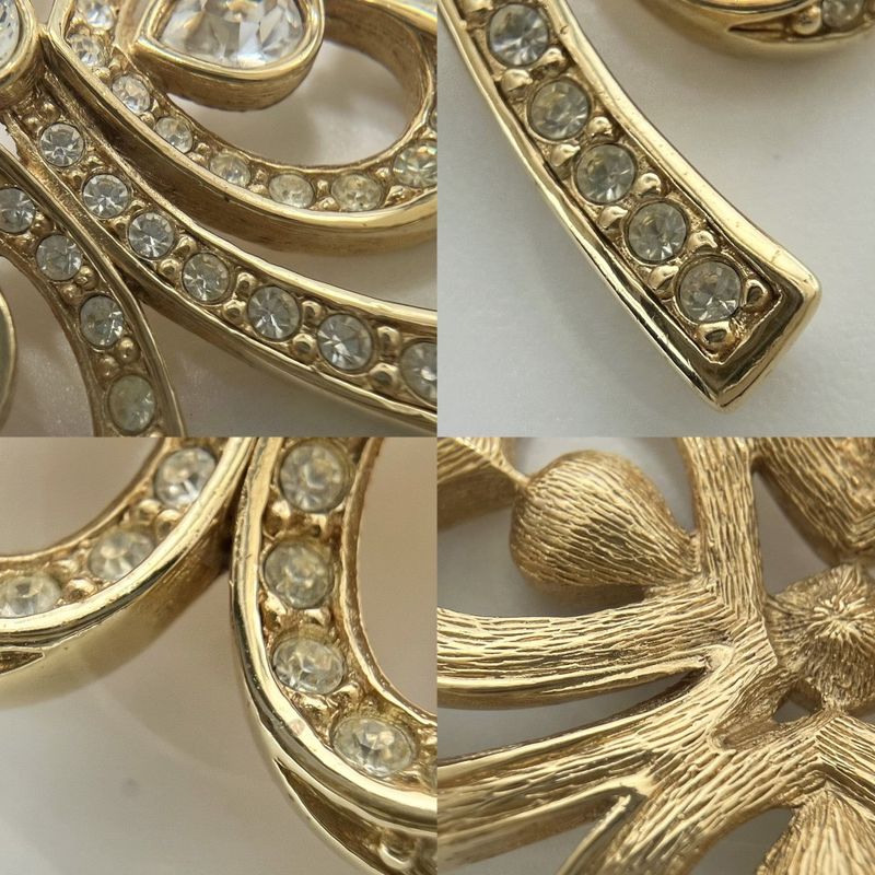 Christian Dior Brooch Clover Accessories Fashion Items Small — view 7