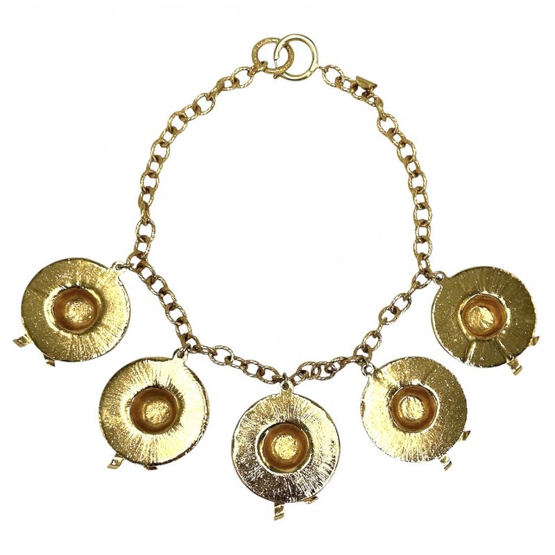 Chanel Necklace Hat Motif Straw Accessories Vintage GP