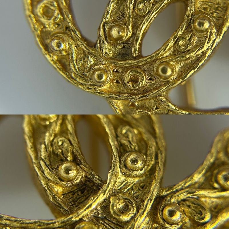 Chanel Brooch Coco Mark Triple Accessories Vintage GP 94 — view 7