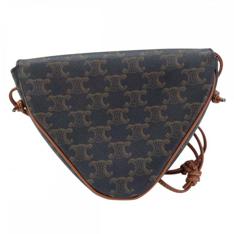Celine Shoulder Bag Women Crossbody Triomphe Triangle Mini Logo — view 3