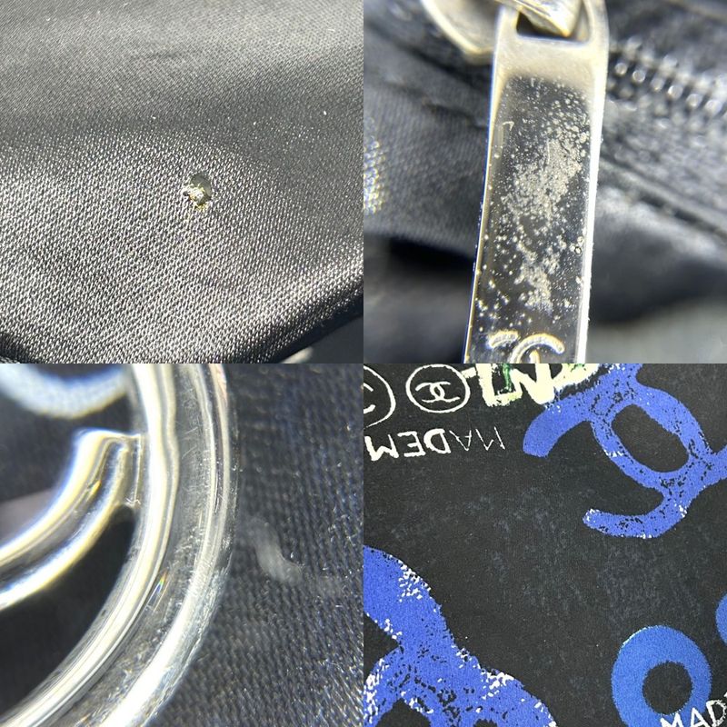 Chanel Handbag Hawaii Limited Coco-mark Shoulder Canvas Black — view 8