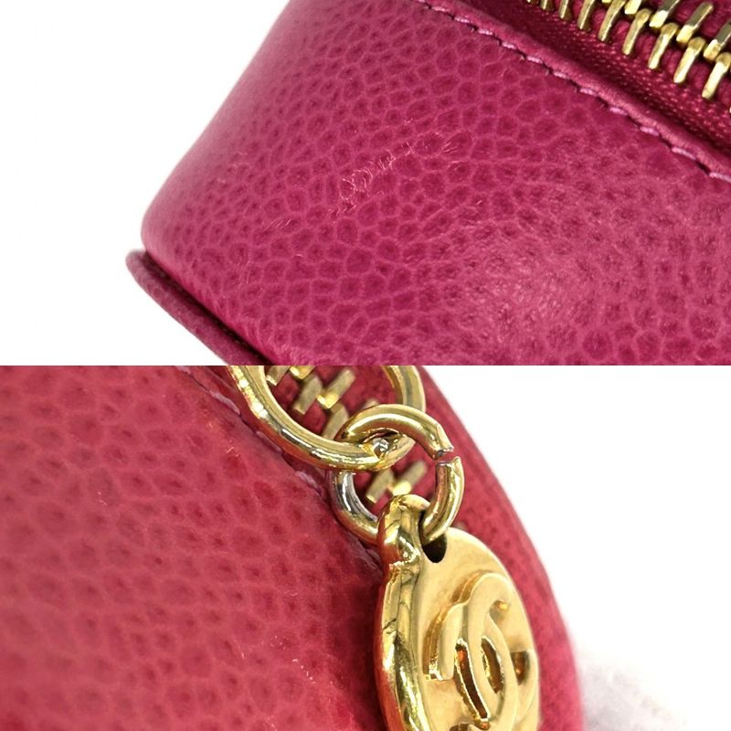 Chanel Pouch Jewelry Case Accessory Round Small Coco — view 7