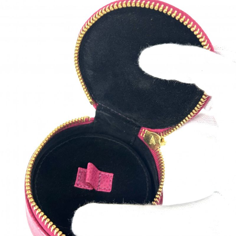 Chanel Pouch Jewelry Case Accessory Round Small Coco — view 4