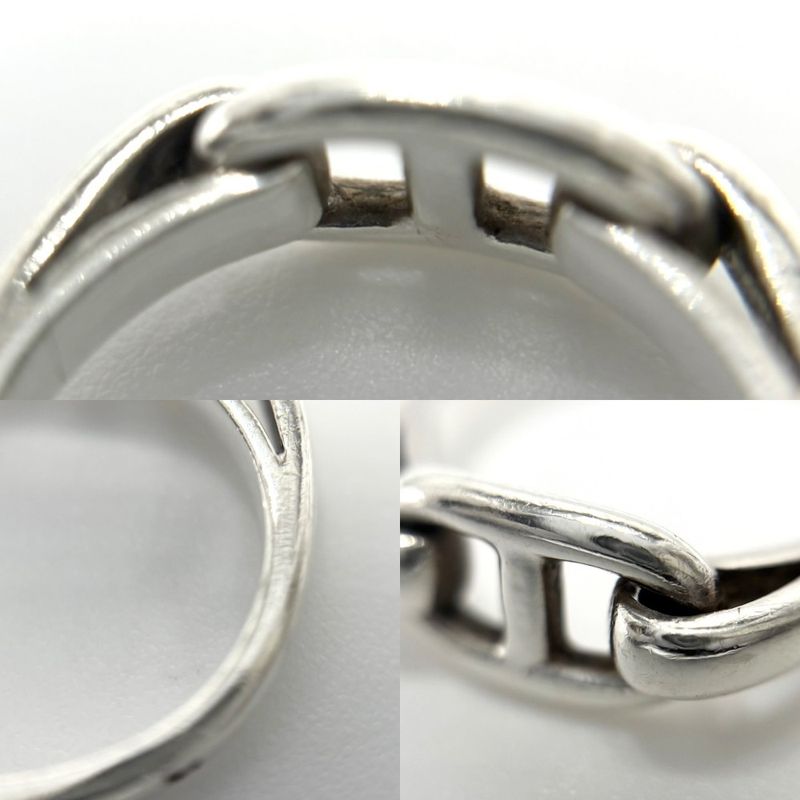 Hermes Rings Chaine Dancre Ring Accessory Jewelry Small Size 50