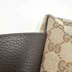 Gucci Waist Bag Pouch Body GG Canvas Leather Brown — view 7