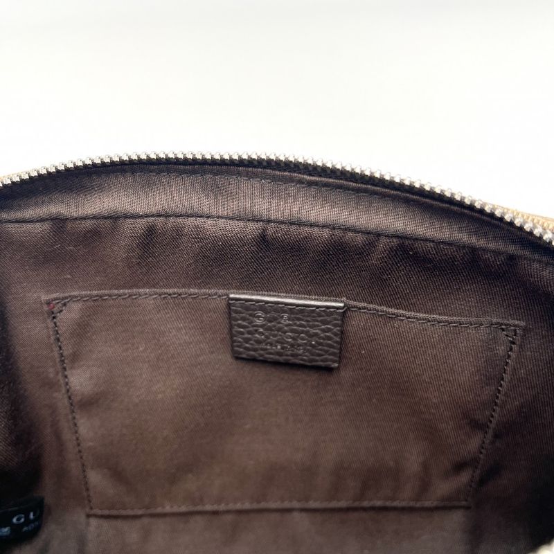 Gucci Waist Bag Pouch Body GG Canvas Leather Brown — view 9