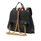 Gucci GG Marmont Sherry Line Chain Backpack Black Leather — view 2